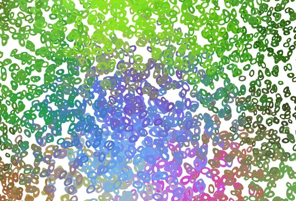 Світлий Різнокольоровий Веселка Векторне Компонування Формами Кола Сучасна Абстрактна Ілюстрація — стоковий вектор