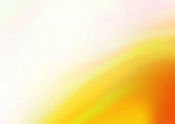 Modèle Jaune Clair Vecteur Orange Flou Coloré Illustration Colorée Dans — Image vectorielle