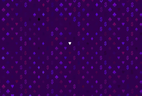 Темно Фіолетове Рожеве Векторне Компонування Елементами Карт Розмитий Декоративний Дизайн — стоковий вектор