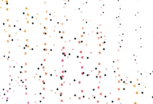 Ανοιχτό Κόκκινο Κίτρινο Διανυσματικό Κάλυμμα Πολυγωνικό Στυλ Κύκλους Εικονογράφηση Σύνολο — Διανυσματικό Αρχείο