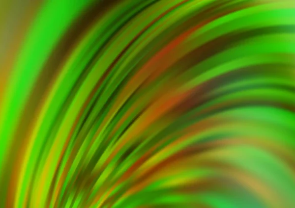 Світло Зелений Жовтий Векторний Фон Формами Бульбашок Розмитий Геометричний Зразок — стоковий вектор