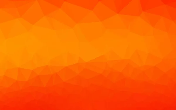 Modèle Polygonal Vecteur Orange Clair Illustration Abstraite Géométrique Moderne Avec — Image vectorielle
