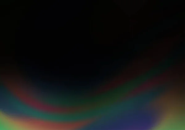 Dunkelsilber Grauer Vektor Verschwommen Und Farbiger Hintergrund Leuchtend Bunte Illustration — Stockvektor