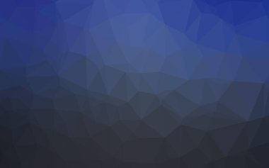 Koyu mavi vektör üçgen mozaik doku.