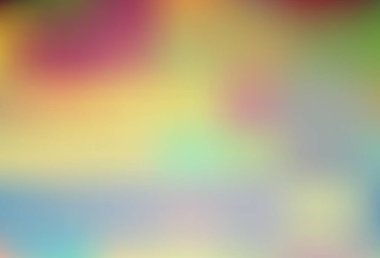 Açık yeşil, kırmızı vektör bokeh şablonu. Bulanık ve gradyan renkte renkli çizimler. Cep telefonları için şablon.