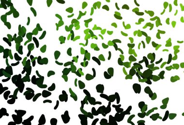 Açık gümüş, kaotik şekilli gri vektör deseni. Renkli rastgele şekillerle modern soyut illüstrasyon. Web siteniz için basit tasarım.