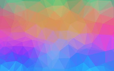 Açık Çokrenkli, Gökkuşağı vektör bulanık üçgen deseni.