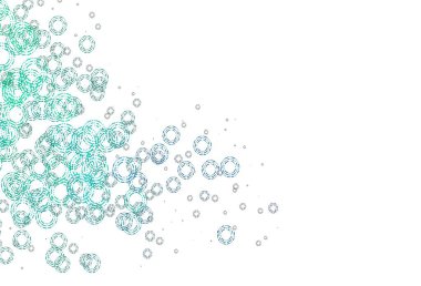 Disklerle hafif BLUE vektör dokusu. Renkli su damlaları olan modern soyut çizimler. Güzel web siteleri için desen.