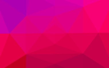 Işık mor, pembe vektör üçgen mozaik doku.