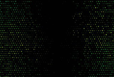 Koyu yeşil, kart işaretli sarı vektör arkaplan. Kalplerin, maça, sinek ve elmasların bulanık dekoratif tasarımı. Kitapçıklar, kumarhanelerin broşürleri..