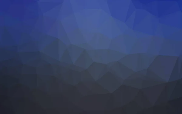 Donker Blauw Vector Driehoek Mozaïek Textuur — Stockvector
