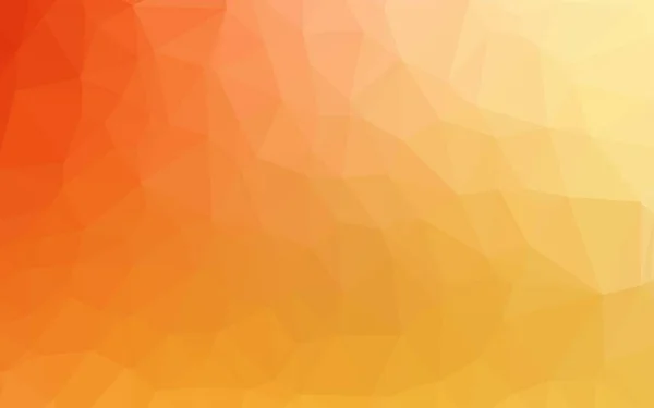 Světle Žlutá Oranžová Vektorová Abstraktní Polygonální Textura — Stockový vektor