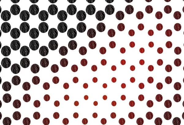 Světle Červená Vektorová Šablona Kruhy Třpytivé Abstraktní Ilustrace Rozmazanými Kapkami — Stockový vektor