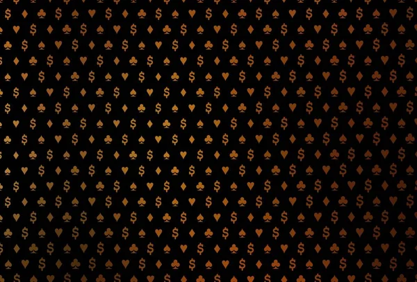 Texture Vectorielle Jaune Foncé Orange Avec Cartes Jouer Gradient Coloré — Image vectorielle
