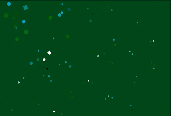 Hellblaue Grüne Vektortextur Polystil Mit Kreisen Würfeln Dekorative Gestaltung Abstrakten — Stockvektor