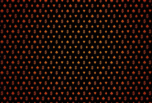 Tapa Vectorial Naranja Oscura Con Símbolos Apuesta Ilustración Color Con — Archivo Imágenes Vectoriales