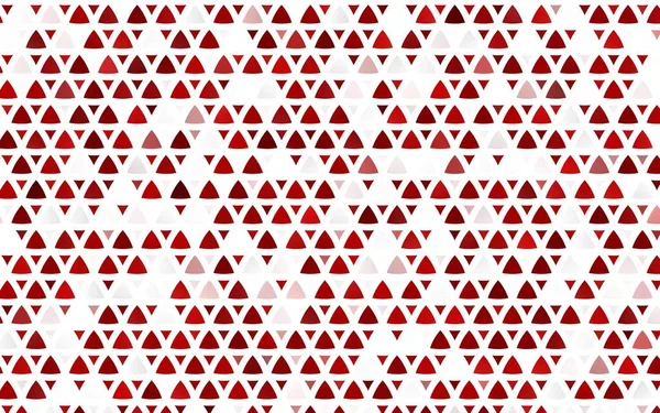 Modèle Sans Couture Vecteur Rouge Clair Avec Cristaux Triangles — Image vectorielle