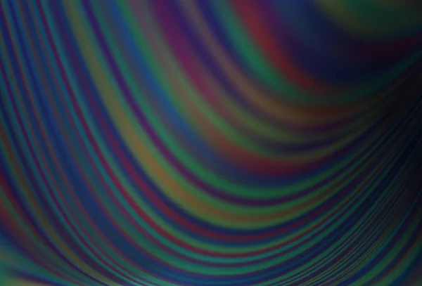 楕円形のダークブルーベクトルテンプレート 線で抽象的なイラストをキラキラさせます 背景のテクスチャ化された波パターン — ストックベクタ