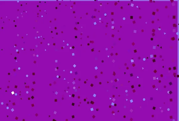 Modèle Vectoriel Violet Clair Dans Style Polygonal Avec Des Cercles — Image vectorielle