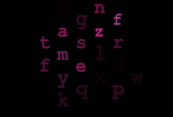 Темно Розовая Синяя Векторная Текстура Буквами Авс Размытый Дизайн Простом — стоковый вектор