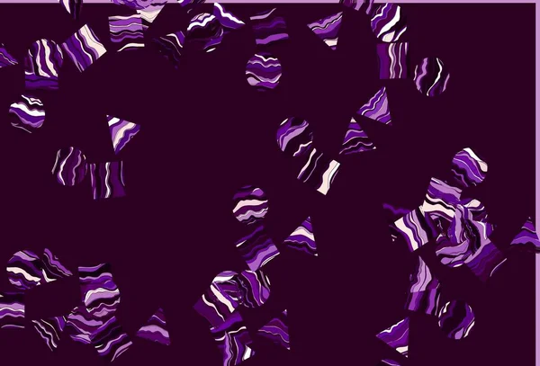 Modèle Vectoriel Violet Clair Dans Style Polygonal Avec Des Cercles — Image vectorielle