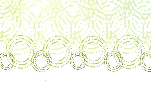 Светло Зеленый Векторный Фон Пузырями Размытый Декоративный Дизайн Абстрактном Стиле — стоковый вектор