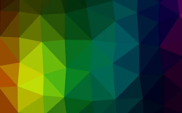 Multicolor Oscuro Vector Del Arco Iris Abstracto Textura Poligonal — Archivo Imágenes Vectoriales