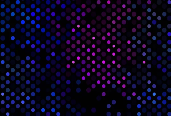 Темно Рожева Синя Векторна Обкладинка Плямами Абстрактна Ілюстрація Кольоровими Бульбашками — стоковий вектор