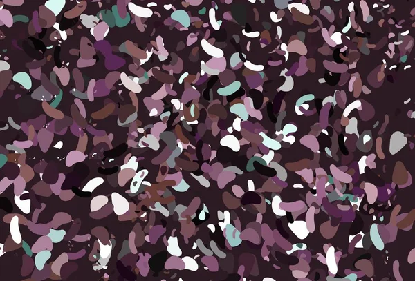 Modèle Vectoriel Rose Clair Avec Des Formes Chaotiques Illustration Colorée — Image vectorielle