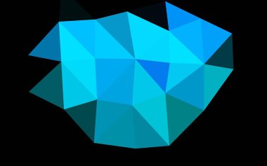 Açık BLUE vektör üçgeni mozaik şablonu.