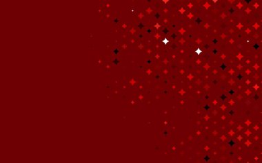 Gökyüzü yıldızlı Açık Kırmızı vektör şablonu.