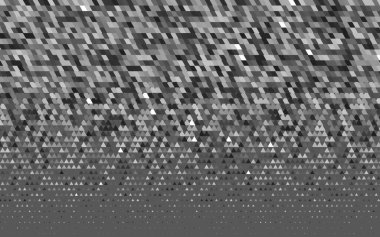 Açık Gümüş, gri vektörsüz şablon kristaller, üçgenler.