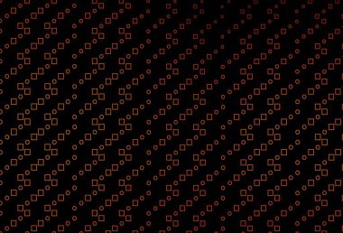 Koyu turuncu vektör kapağı çok kenarlı. Renkli dikdörtgenlerle modern soyut çizimler. Web siteleri, iniş sayfaları için desen.