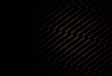 Koyu turuncu vektör kapağı çok kenarlı. Renkli dikdörtgenleri olan bir resim. Reklamlar için desen.