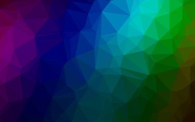 Koyu Çokrenkli, Gökkuşağı vektörü çokgen desen.