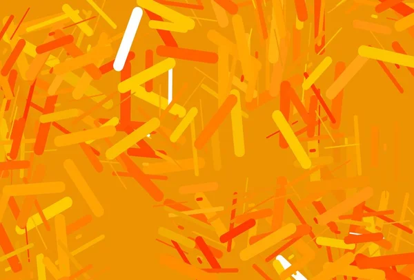 Dunkelgelbes Orangefarbenes Vektorlayout Mit Flachen Linien Verschwommenes Dekoratives Design Schlichtem — Stockvektor