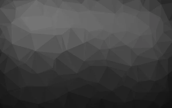 Dark Silver Gray Vector Abstract Polygonal Cover — Stock Vector