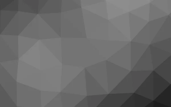 Light Silver Gray Vector Shining Triangular Background — Stock Vector