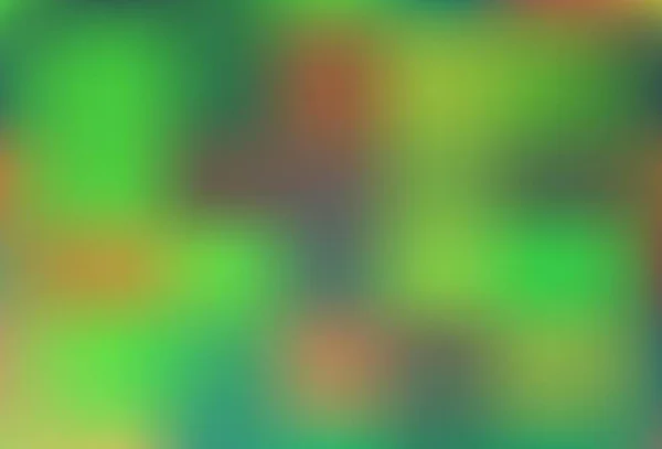 Hellgrüner Vektor Verschwommen Und Farbiger Hintergrund Leuchtend Bunte Illustration Einem — Stockvektor