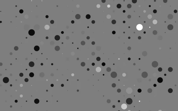 Licht Zilver Grijze Vectorachtergrond Met Belletjes Abstracte Illustratie Met Gekleurde — Stockvector