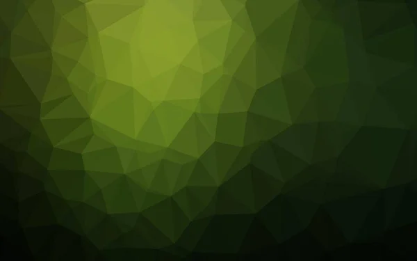 Тёмно Зелёный Вектор Сияющий Треугольный Фон — стоковый вектор