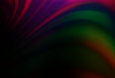 Koyu renkli, sıvı şekilli Gökkuşağı vektör şablonu. Bulanık baloncuk şekilli bir örnek. Web siteniz için mermer tasarımı.