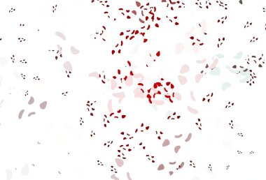 Kaotik şekilli açık kırmızı vektör deseni. Soyut gradyan şekilli basit renkli çizimler. Duvar kağıtları için zarif tasarım.