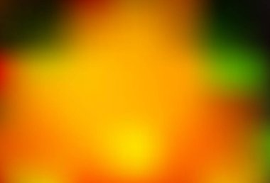 Koyu yeşil, sarı vektör parlak soyut şablon. Bulanık ve gradyan renkte renkli çizimler. İşiniz için basit tasarım.