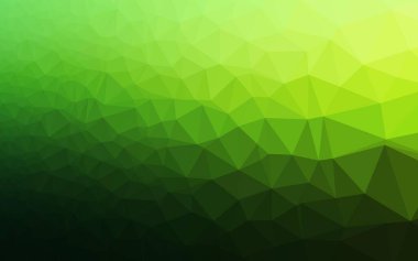 Açık Yeşil vektör düşük poli düzeni.