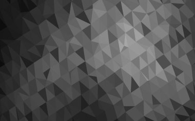 Koyu Gümüş, Gri vektör çokgen arkaplan.