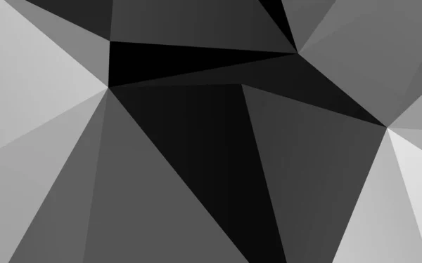 Argento Scuro Vettore Grigio Brillante Sfondo Triangolare — Vettoriale Stock