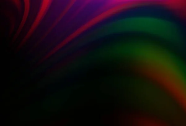 Modèle Vectoriel Multicolore Foncé Arc Ciel Avec Des Formes Liquides — Image vectorielle