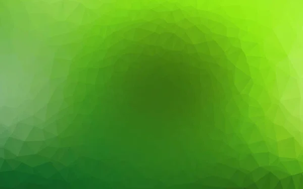 가벼운 초록색 삼각형 모자이크 — 스톡 벡터