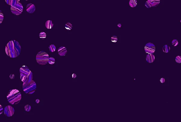 Светло Фиолетовая Векторная Компоновка Окружностями Красивая Цветная Иллюстрация Размытыми Кругами — стоковый вектор